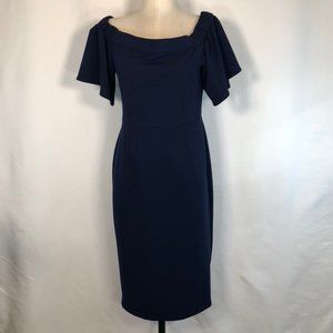 Off the Shoulder Chandler Henry Navy Dress